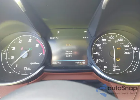 2017 Alfa Romeo Giulia Ti Awd z USA, uszkodzony, nr VIN ZARFAEEN1H7549675